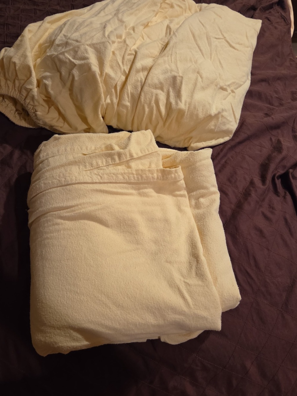 Soft Cream Fitted Sheet Set - Light Cream